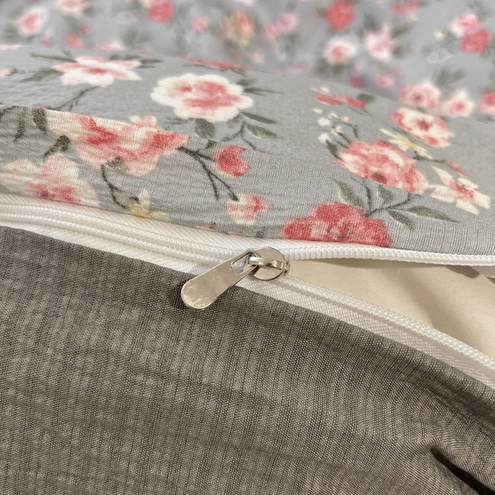 91家纺网 家纺一手货源 找家纺 王朝国际 2026爆款皱皱双层纱四件套繁花