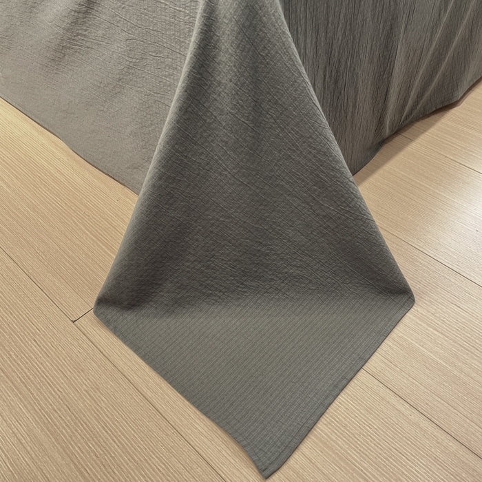 91家纺网 家纺一手货源 找家纺 王朝国际 2026爆款皱皱双层纱四件套告白