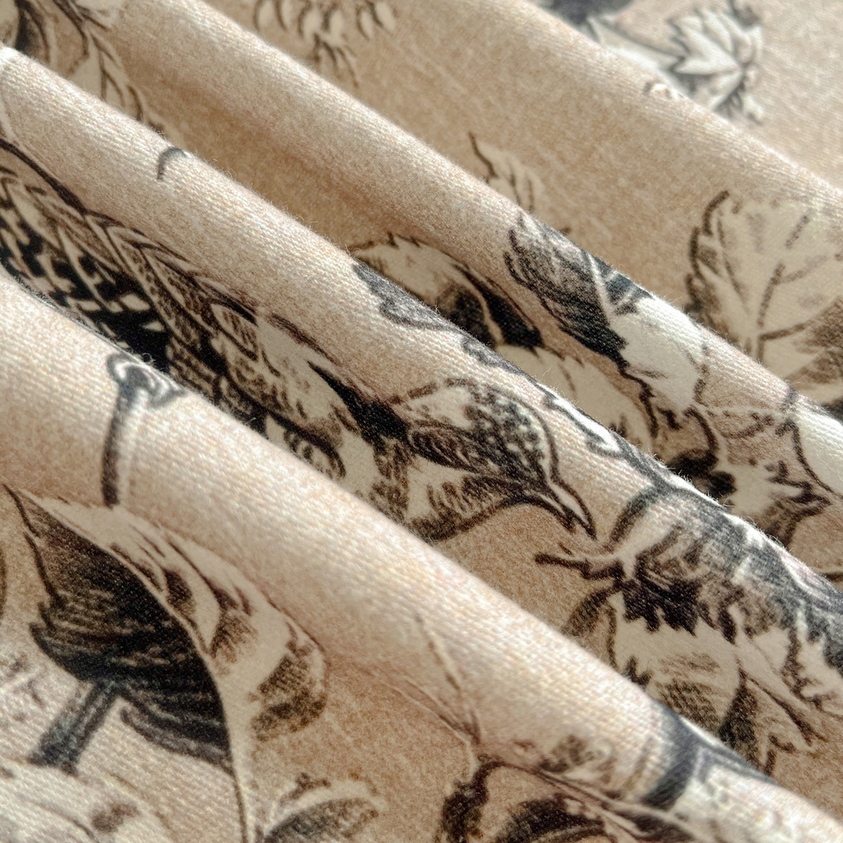 91家纺网 家纺一手货源 找家纺 慕梵家居2025新款100%全棉磨毛包边单床单 甜梦茶语