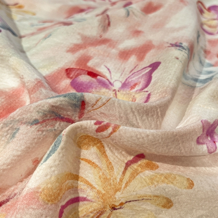 91家纺网 家纺一手货源 找家纺 王朝国际 2026爆款皱皱双层纱四件套浪漫之约