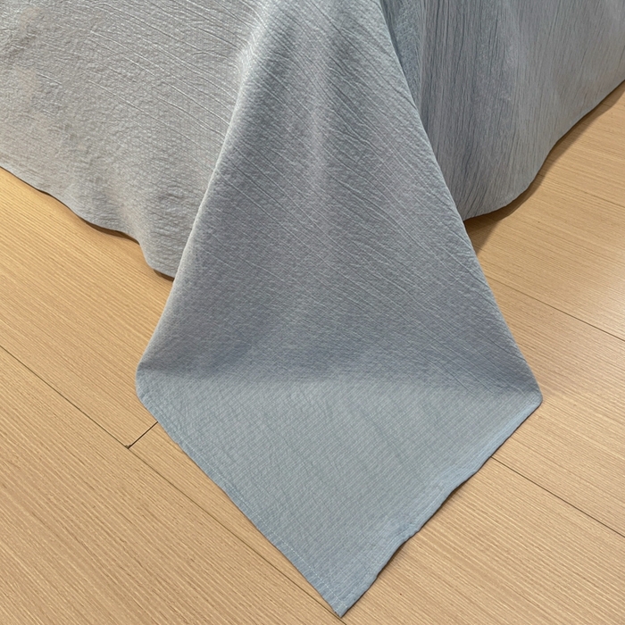 91家纺网 家纺一手货源 找家纺 王朝国际 2026爆款皱皱双层纱四件套小奶狗