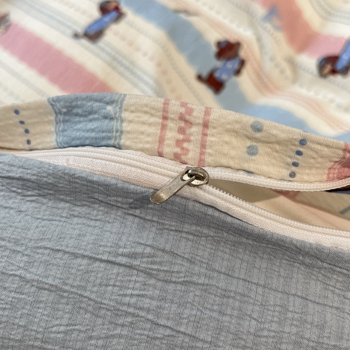 91家纺网 家纺一手货源 找家纺 王朝国际 2026爆款皱皱双层纱四件套小奶狗