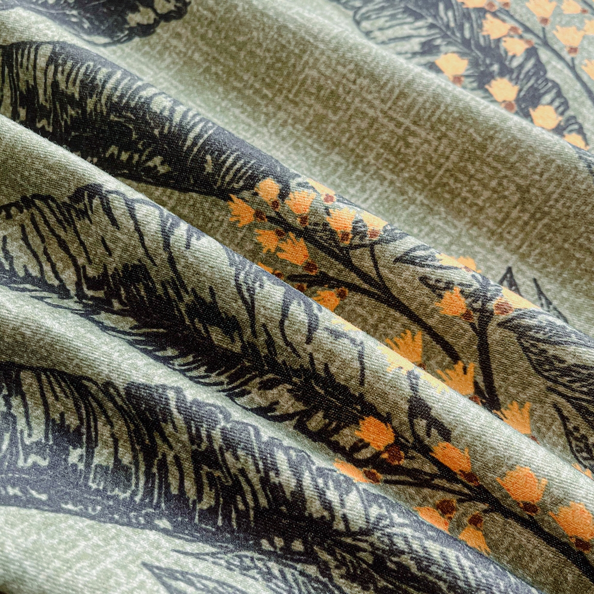 91家纺网 家纺一手货源 找家纺 慕梵家居2025新款100%全棉磨毛包边单床单 硕果累累