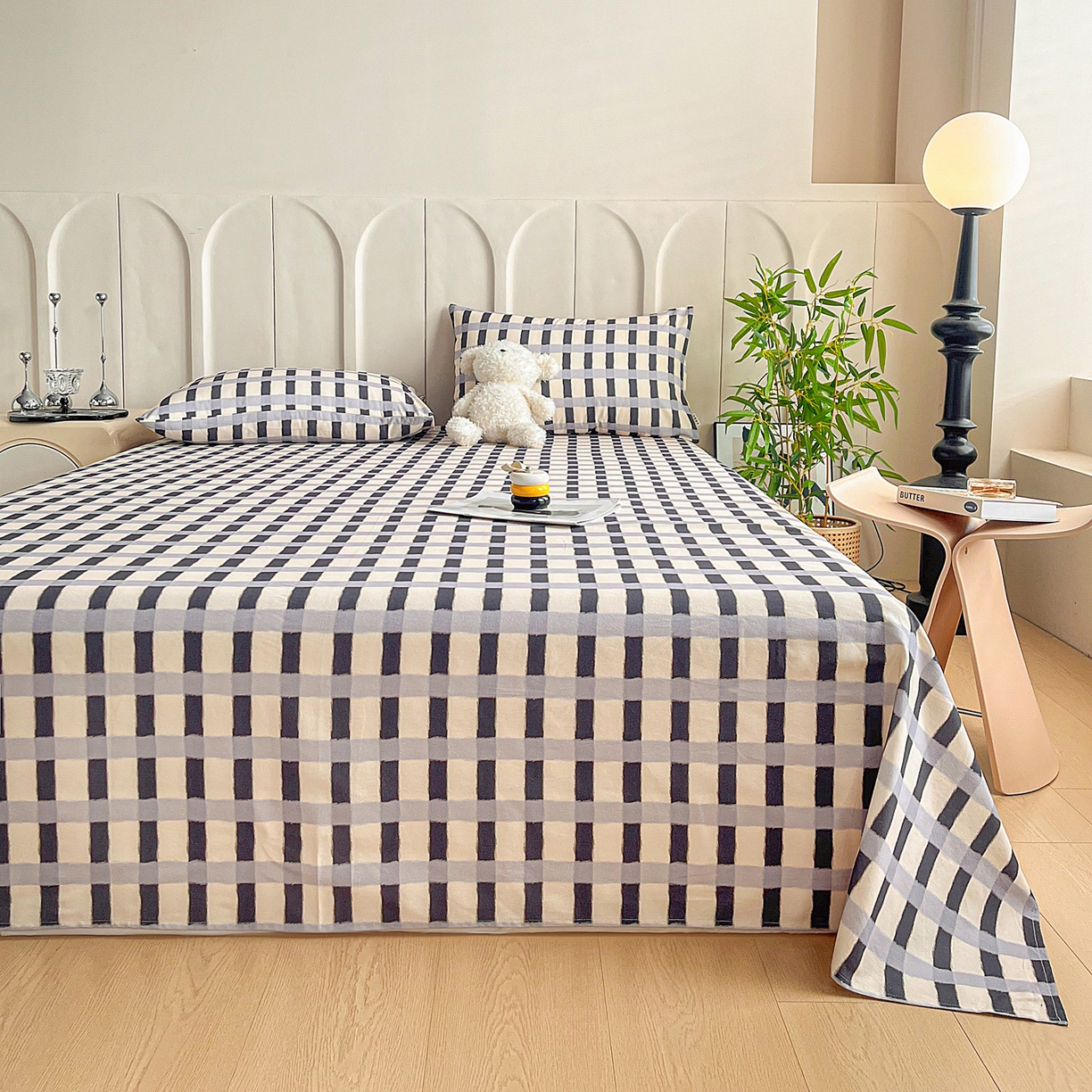 91家纺网 家纺一手货源 找家纺 慕梵家居2025新款100%全棉磨毛单床单 缤纷