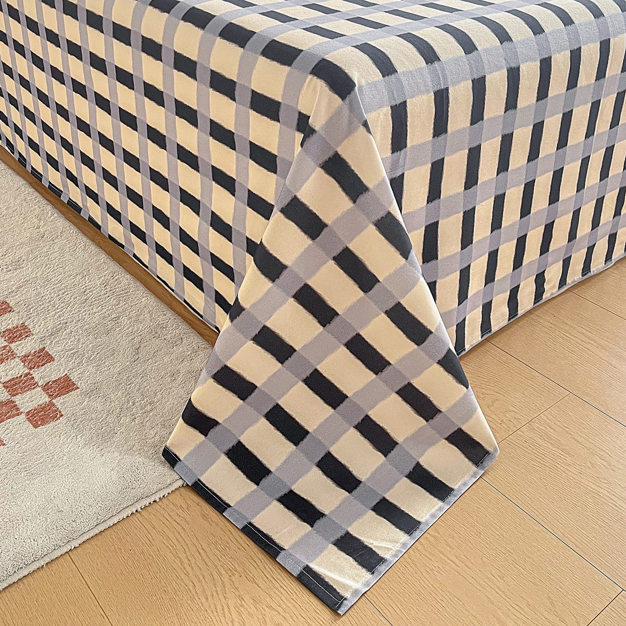 91家纺网 家纺一手货源 找家纺 慕梵家居2025新款100%全棉磨毛单床单 缤纷