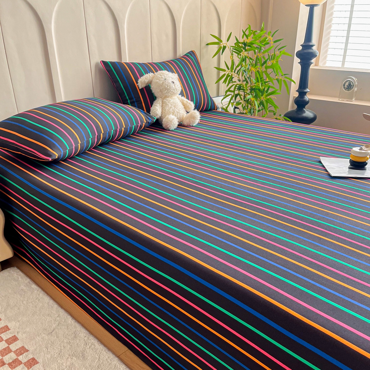 91家纺网 家纺一手货源 找家纺 慕梵家居2025新款100%全棉磨毛单床单 炽热