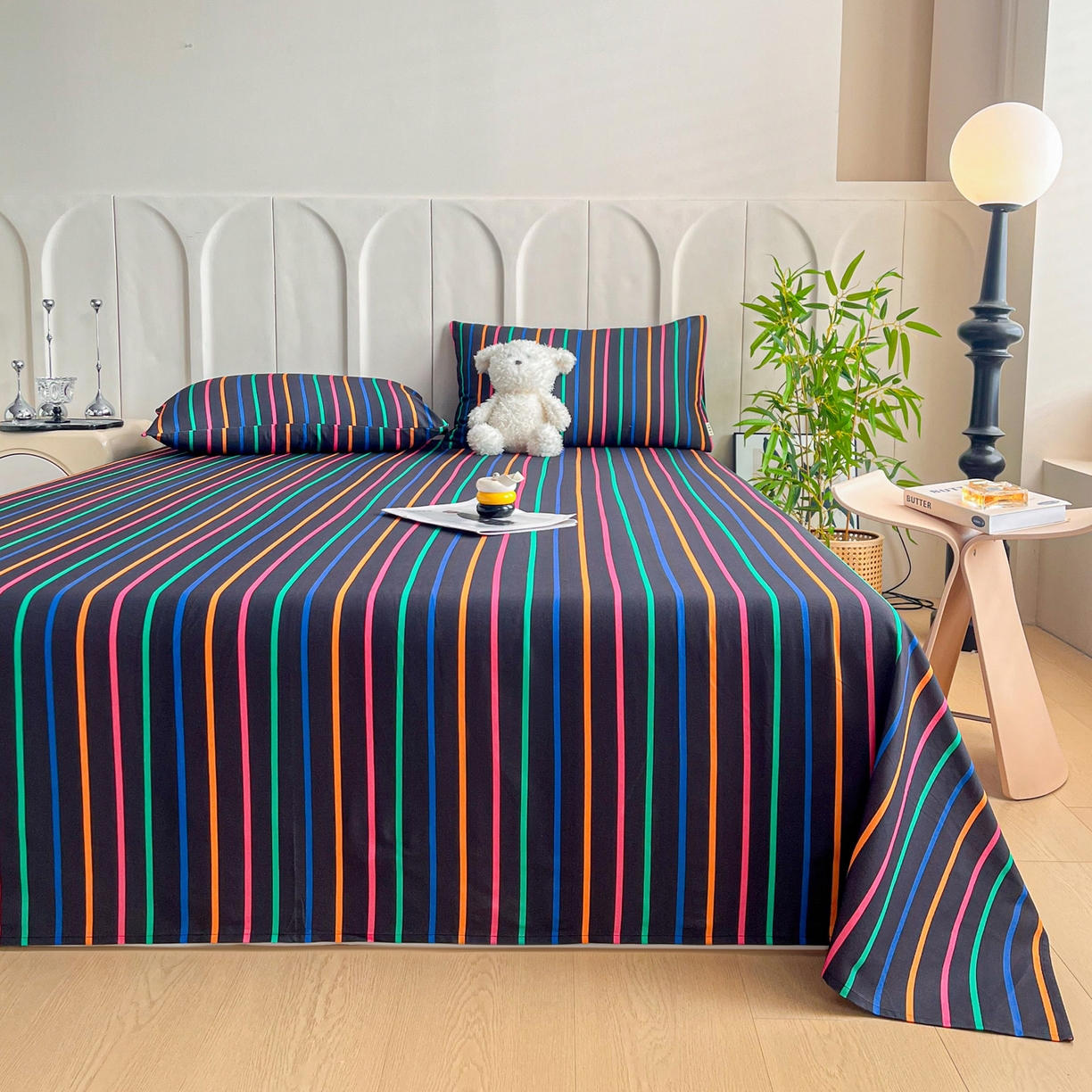 91家纺网 家纺一手货源 找家纺 慕梵家居2025新款100%全棉磨毛单床单 炽热