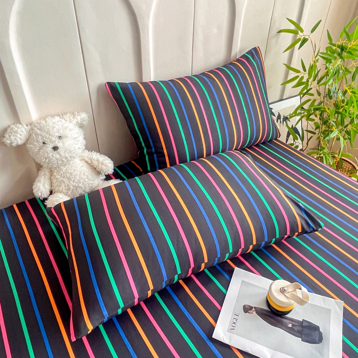 91家纺网 家纺一手货源 找家纺 慕梵家居2025新款100%全棉磨毛单床单 炽热