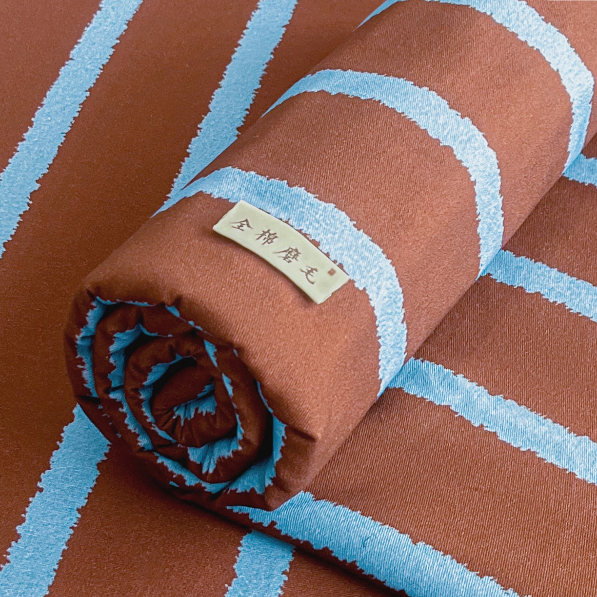 91家纺网 家纺一手货源 找家纺 慕梵家居2025新款100%全棉磨毛单床单 律动咖