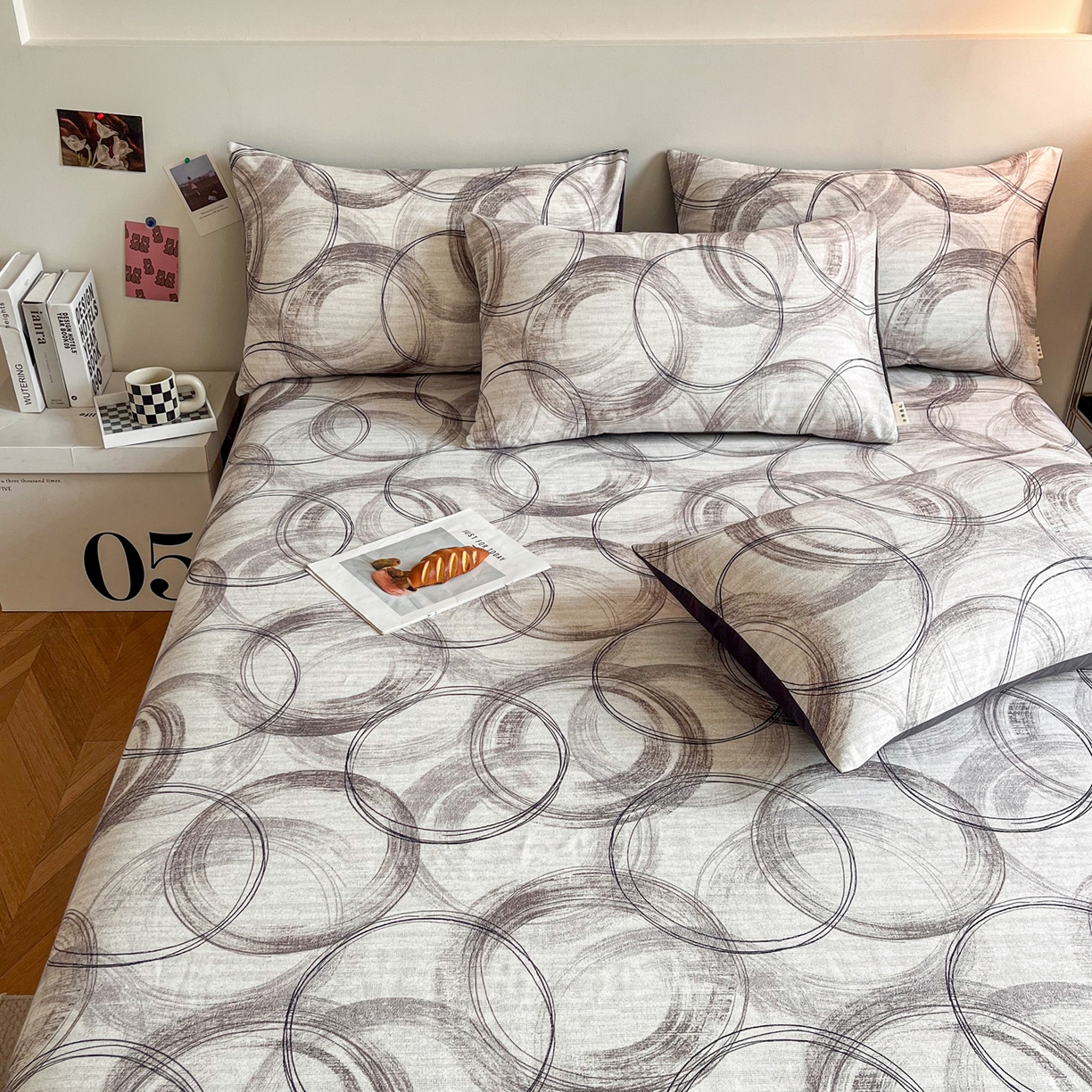 91家纺网 家纺一手货源 找家纺 慕梵家居2025新款100%全棉磨毛单床单 漫行