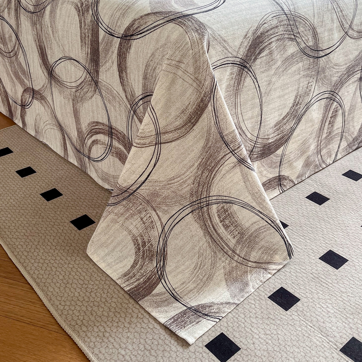 91家纺网 家纺一手货源 找家纺 慕梵家居2025新款100%全棉磨毛单床单 漫行