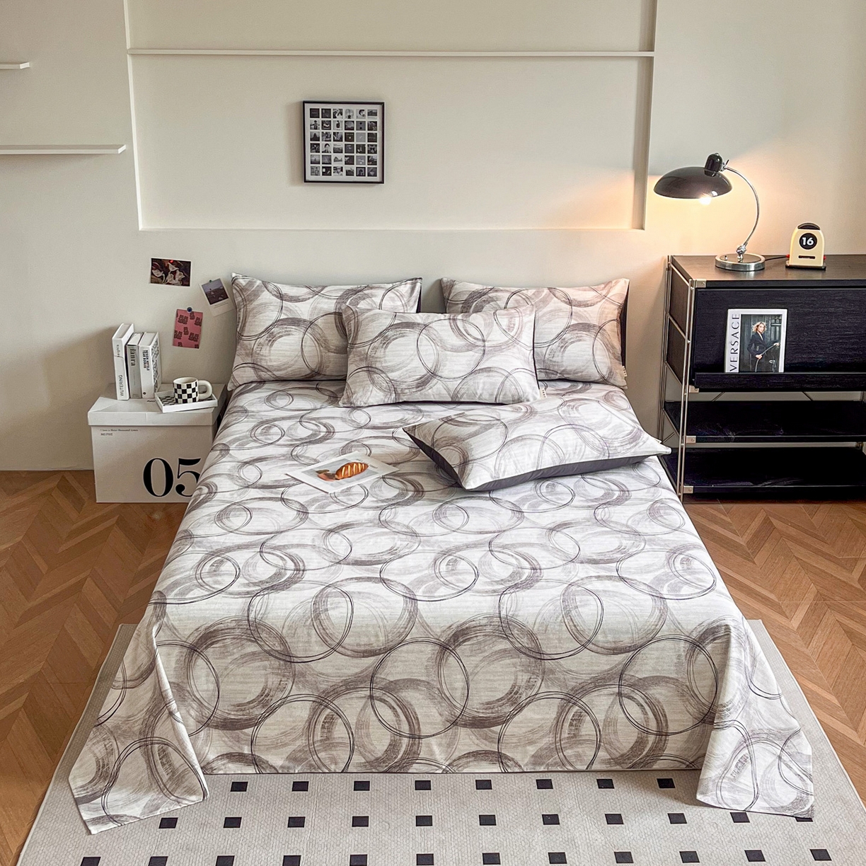 91家纺网 家纺一手货源 找家纺 慕梵家居2025新款100%全棉磨毛单床单 漫行