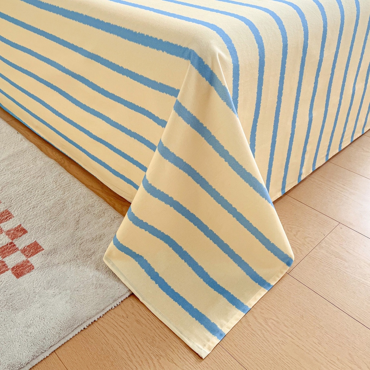 91家纺网 家纺一手货源 找家纺 慕梵家居2025新款100%全棉磨毛单床单 跃梦