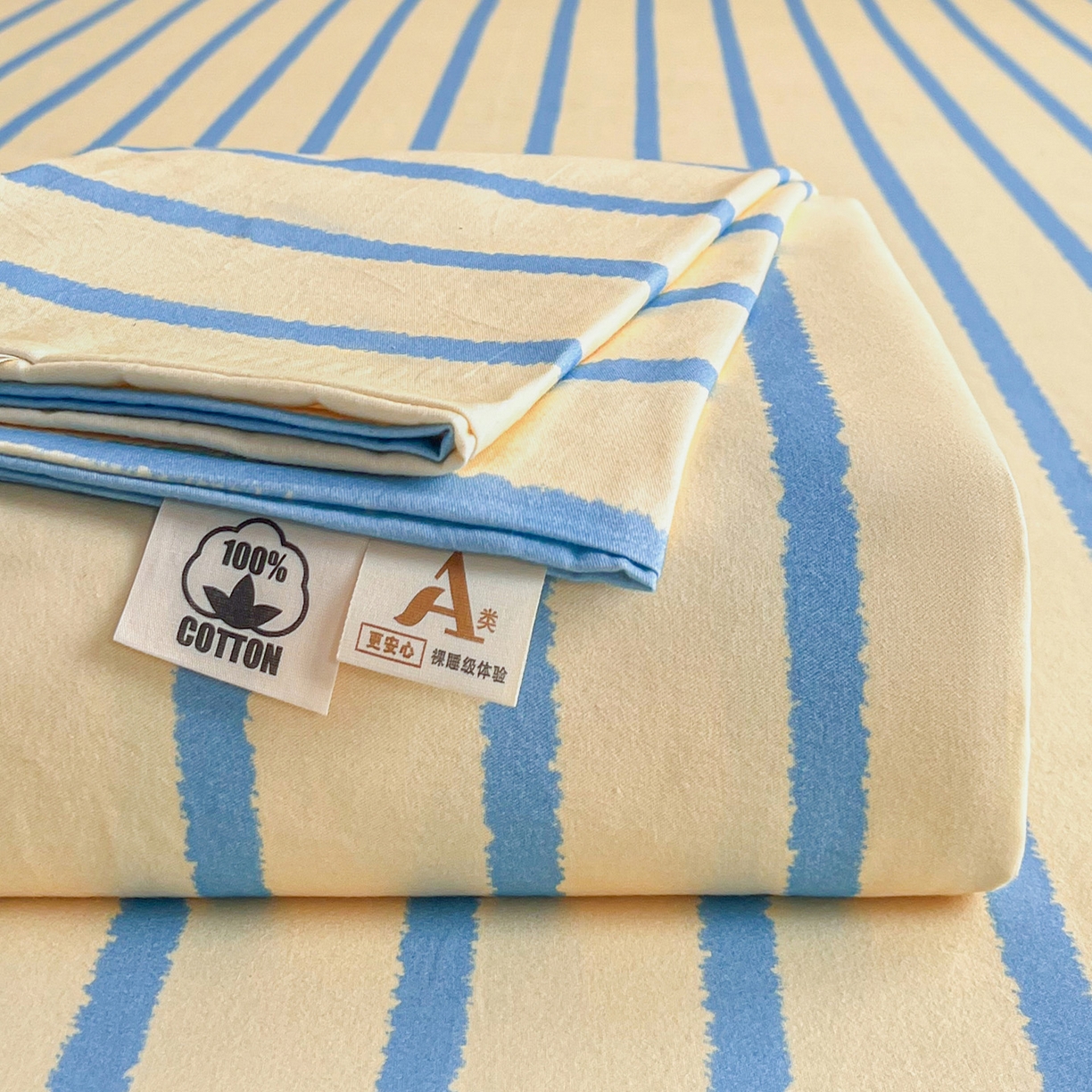 91家纺网 家纺一手货源 找家纺 慕梵家居2025新款100%全棉磨毛单床单 跃梦