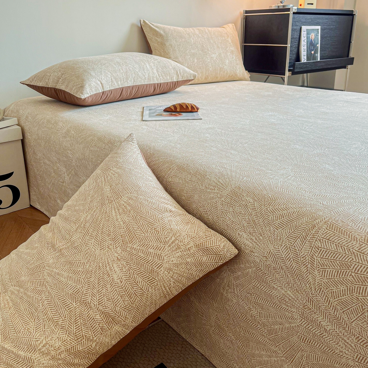 91家纺网 家纺一手货源 找家纺 慕梵家居2025新款100%全棉磨毛单床单 织语