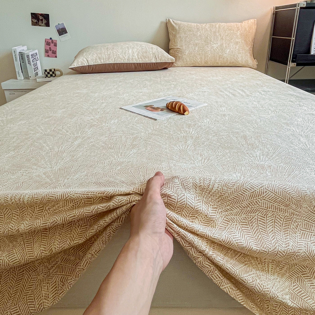 91家纺网 家纺一手货源 找家纺 慕梵家居2025新款100%全棉磨毛单床单 织语