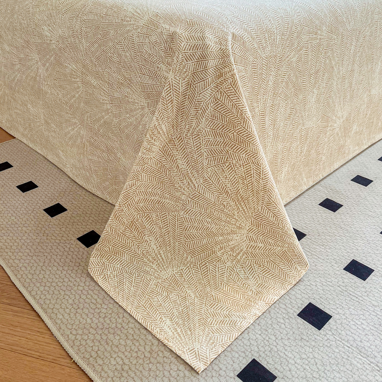 91家纺网 家纺一手货源 找家纺 慕梵家居2025新款100%全棉磨毛单床单 织语