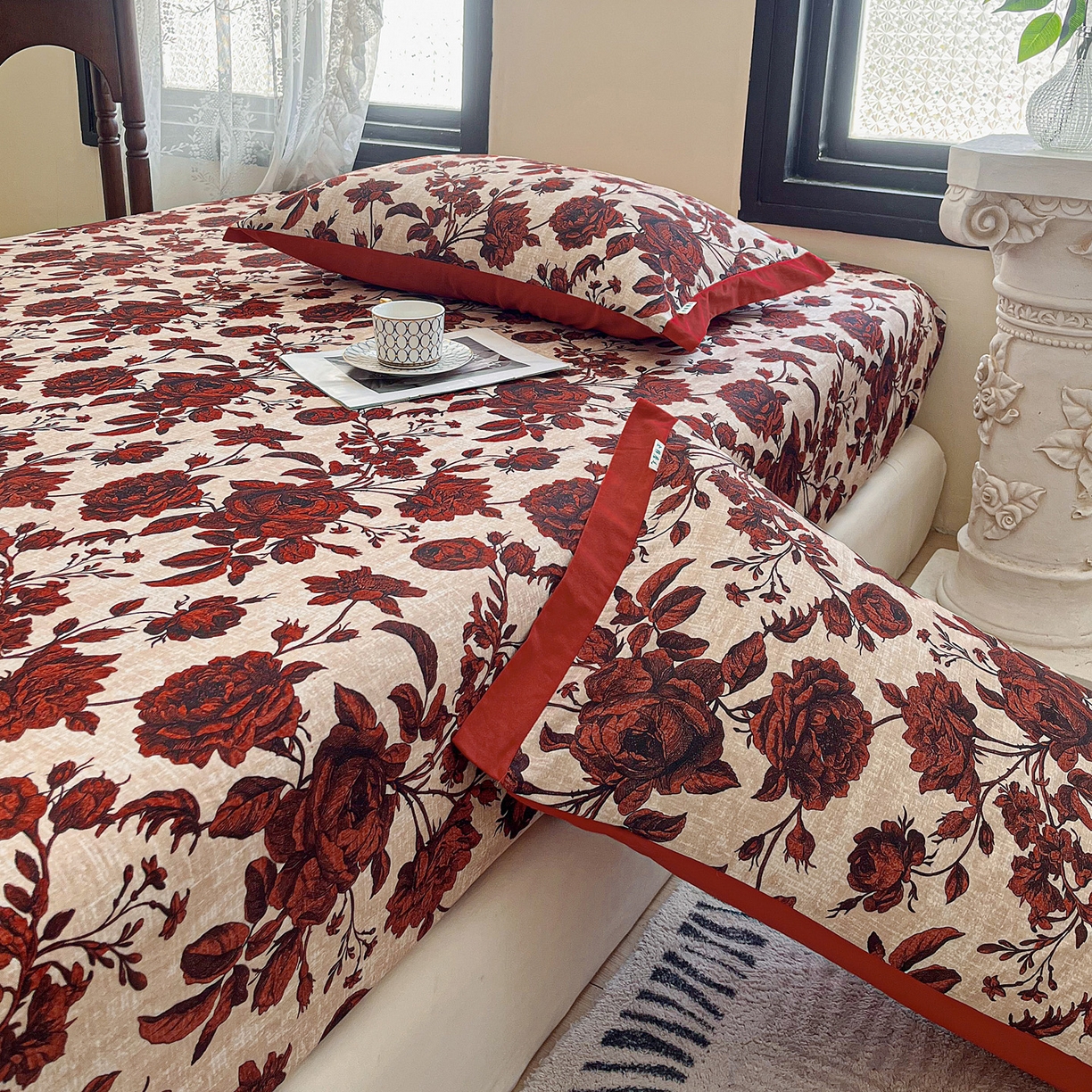 91家纺网 家纺一手货源 找家纺 （总）慕梵家居2025新款100%全棉磨毛床笠纯棉磨毛床罩