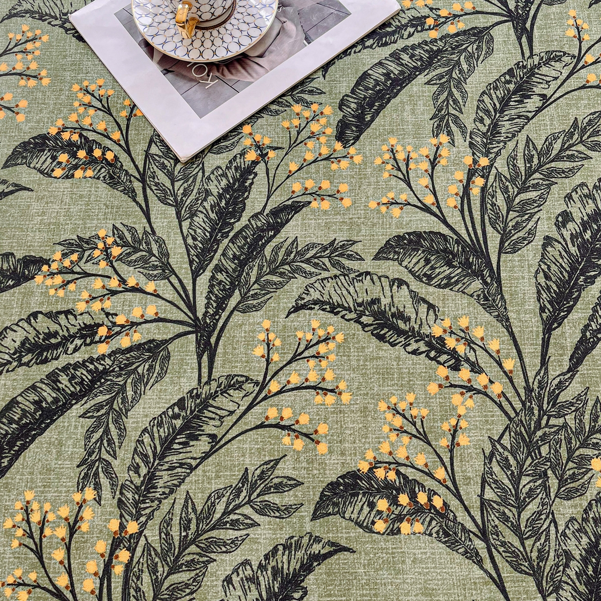 91家纺网 家纺一手货源 找家纺 慕梵家居2025新款100%全棉磨毛包边款床笠 硕果累累