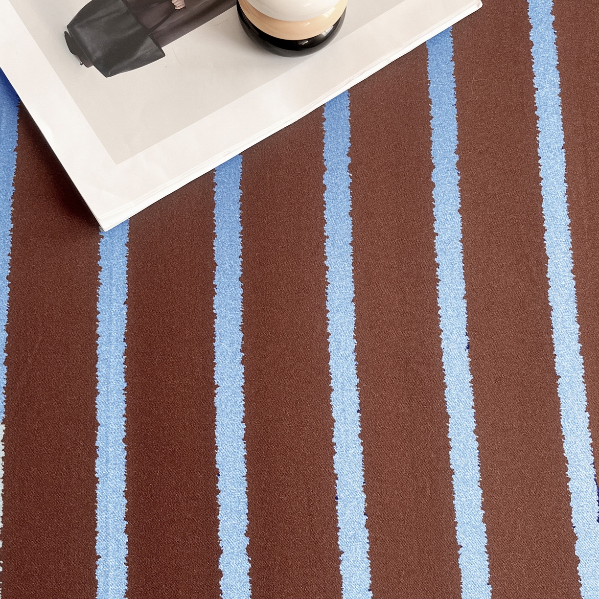 91家纺网 家纺一手货源 找家纺 慕梵家居2025新款100%全棉磨毛单床笠 律动咖