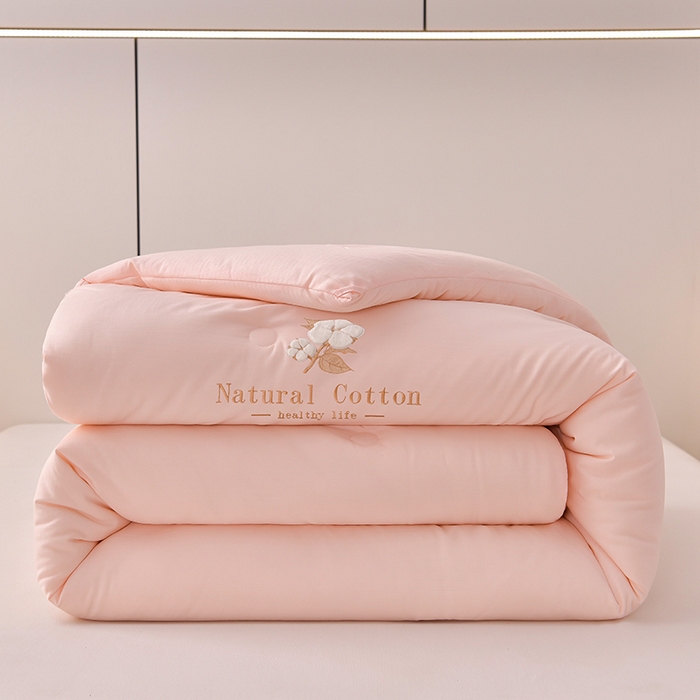 小牛席业 2025新款棉花朵朵-新疆棉花被系列 棉花朵朵-新疆棉花被（粉玉）