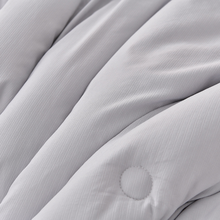 91家纺网 家纺一手货源 找家纺 小牛席业 2025新款棉花朵朵-新疆棉花被系列 棉花朵朵-新疆棉花被（灰色）