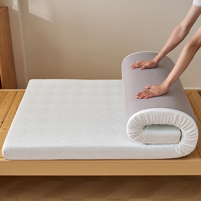 91家纺网 家纺一手货源 找家纺 锦丝钰床垫2025新款学生宿舍TanKa真记忆棉床垫 白色-5cm