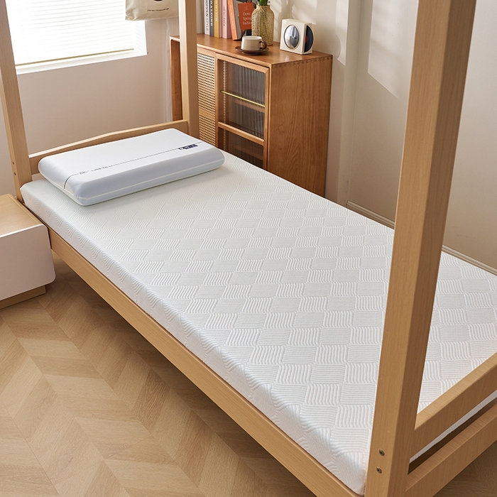 91家纺网 家纺一手货源 找家纺 锦丝钰床垫2025新款学生宿舍TanKa真记忆棉床垫 白色-8cm