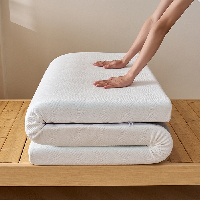 91家纺网 家纺一手货源 找家纺 锦丝钰床垫2025新款学生宿舍TanKa真记忆棉床垫 白色-8cm