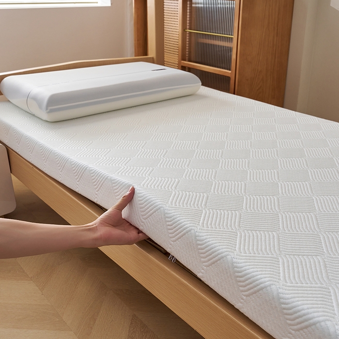 91家纺网 家纺一手货源 找家纺 锦丝钰床垫2025新款学生宿舍TanKa真记忆棉床垫 白色-8cm