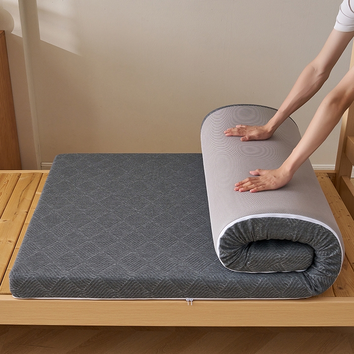 91家纺网 家纺一手货源 找家纺 锦丝钰床垫2025新款学生宿舍TanKa真记忆棉床垫 灰色-5cm