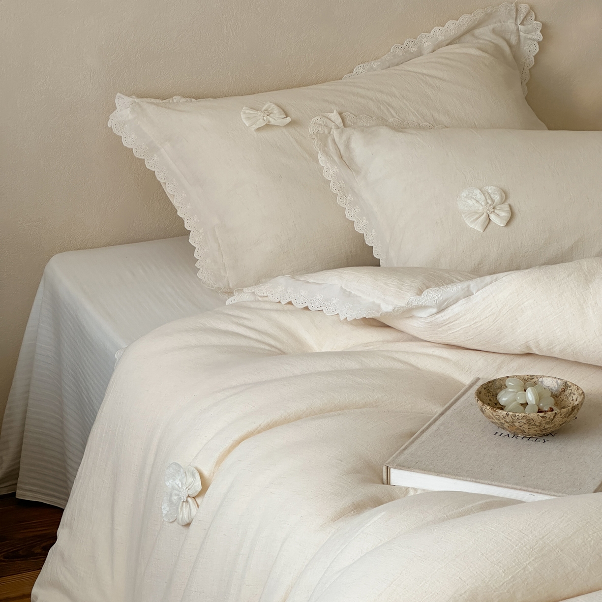 91家纺网 家纺一手货源 找家纺 （总）一加一 2025新款柔韵抗菌棉麻被子被芯冬被-蝶舞