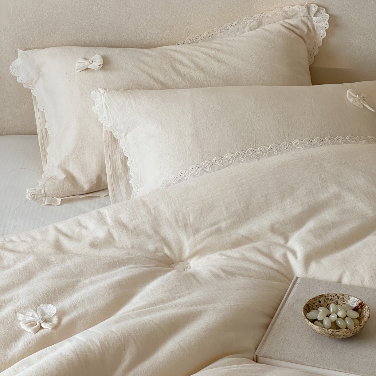 91家纺网 家纺一手货源 找家纺 （总）一加一 2025新款柔韵抗菌棉麻被子被芯冬被-蝶舞