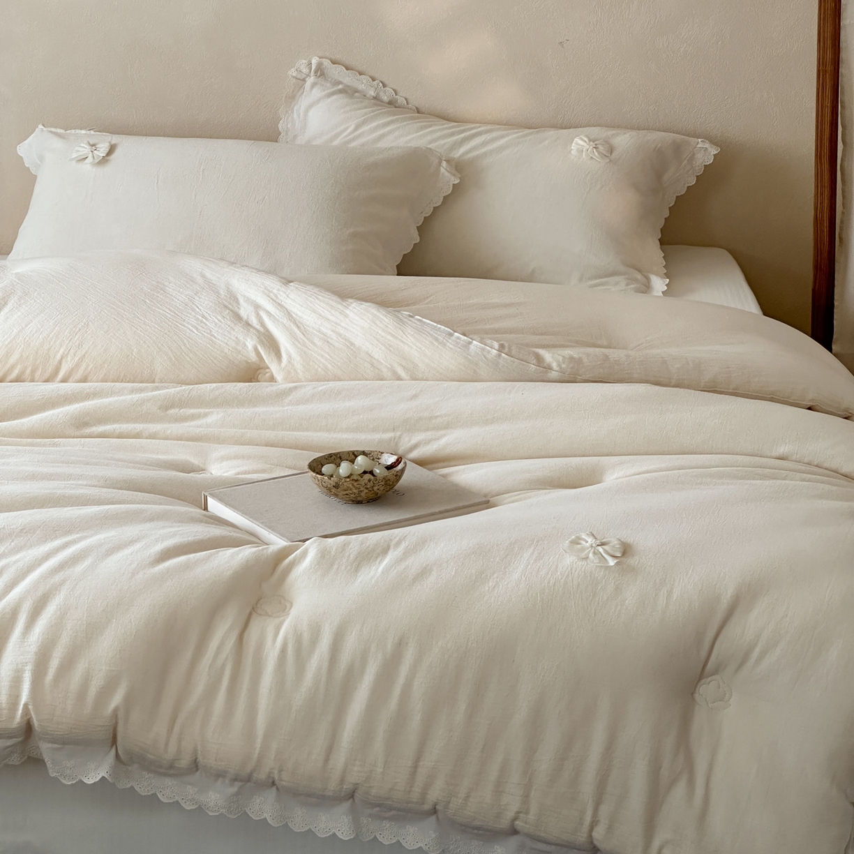 91家纺网 家纺一手货源 找家纺 （总）一加一 2025新款柔韵抗菌棉麻被子被芯冬被-蝶舞