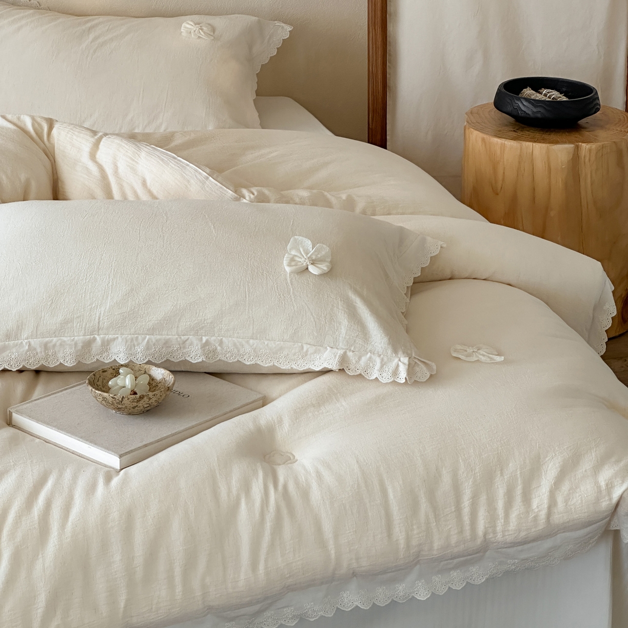 91家纺网 家纺一手货源 找家纺 （总）一加一 2025新款柔韵抗菌棉麻被子被芯冬被-蝶舞