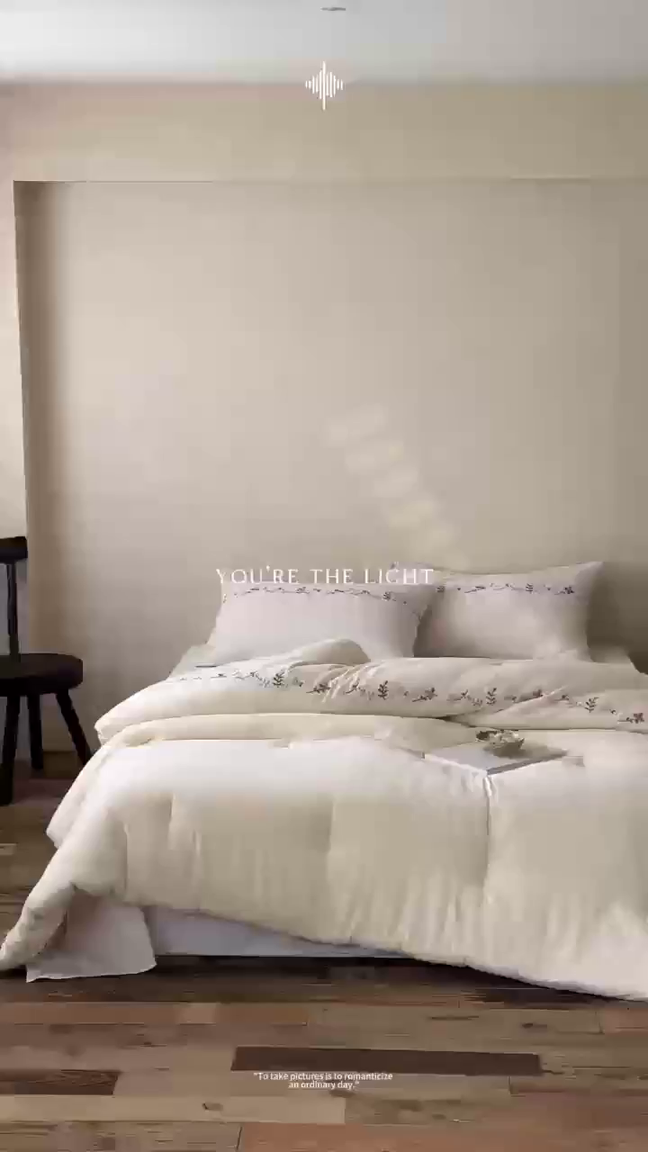 91家纺网 家纺一手货源 找家纺 （总）一加一 2025新款棉麻刺绣抗菌被子被芯冬被-竺羽叠香