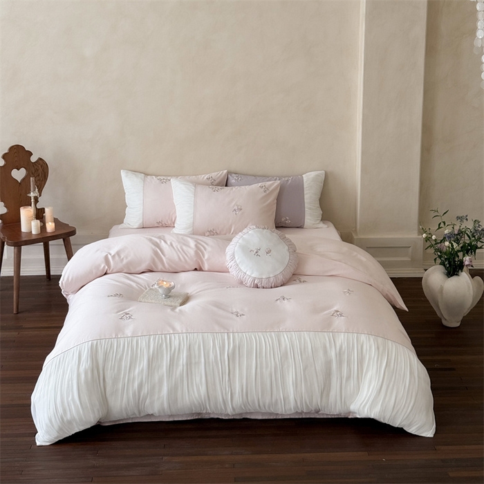 91家纺网 家纺一手货源 找家纺 （总）鹿班家居 2025年秋冬款100S长绒棉精密刺绣系列—弥花集（标准会员-20元）