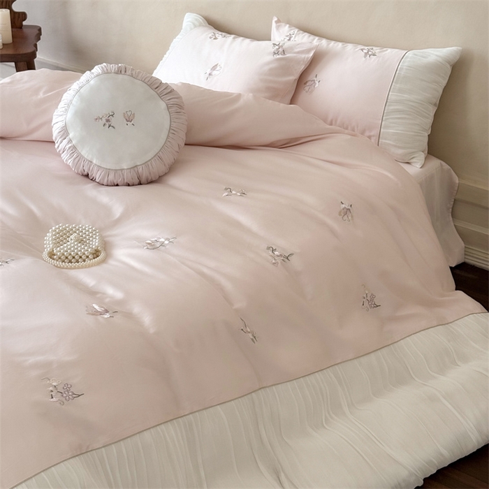 91家纺网 家纺一手货源 找家纺 （总）鹿班家居 2025年秋冬款100S长绒棉精密刺绣系列—弥花集（标准会员-20元）