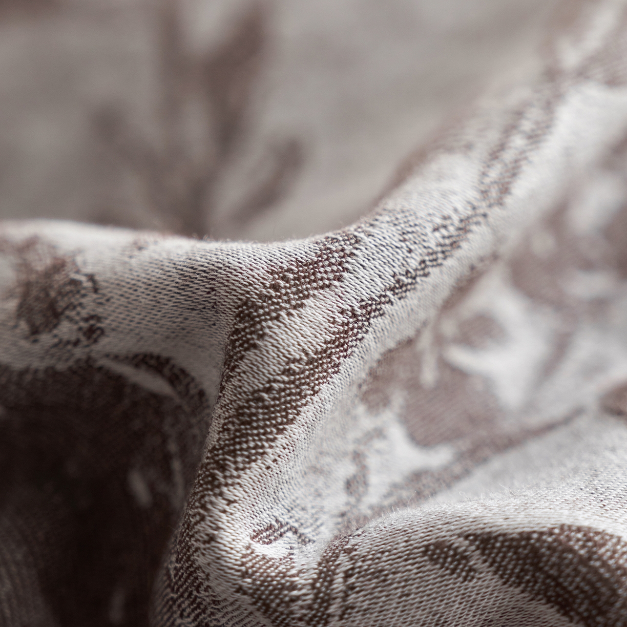 91家纺网 家纺一手货源 找家纺 清雅福 2025新款A类全棉水洗色织大提花四件套 日照繁花-罗汉果