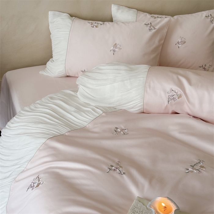 91家纺网 家纺一手货源 找家纺 （总）鹿班家居 2025年秋冬款100S长绒棉精密刺绣系列—弥花集（标准会员-20元）