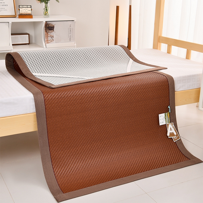 91家纺网 家纺一手货源 找家纺 （总）小牛席业 2025新款PE冷感霸王藤凉席（经典包边款）学生宿舍凉席竹席冰丝席野山藤席