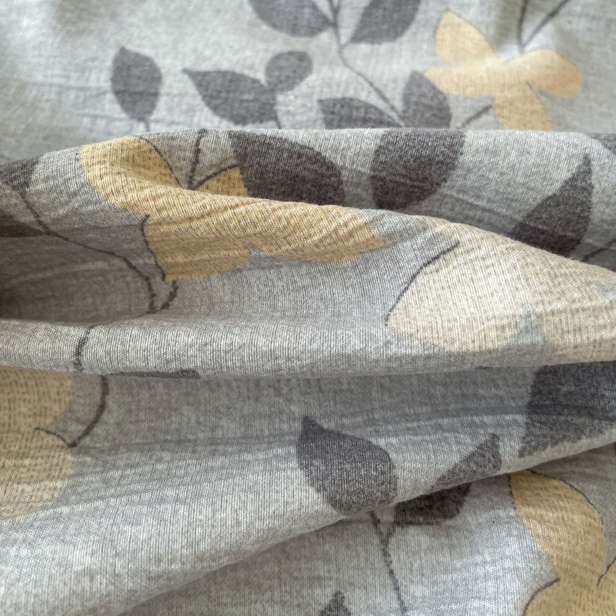 91家纺网 家纺一手货源 找家纺 典曼家纺 2025秋冬新款A类高克重亚麻复古诧季风原麻系列四件套 蔓叶兰