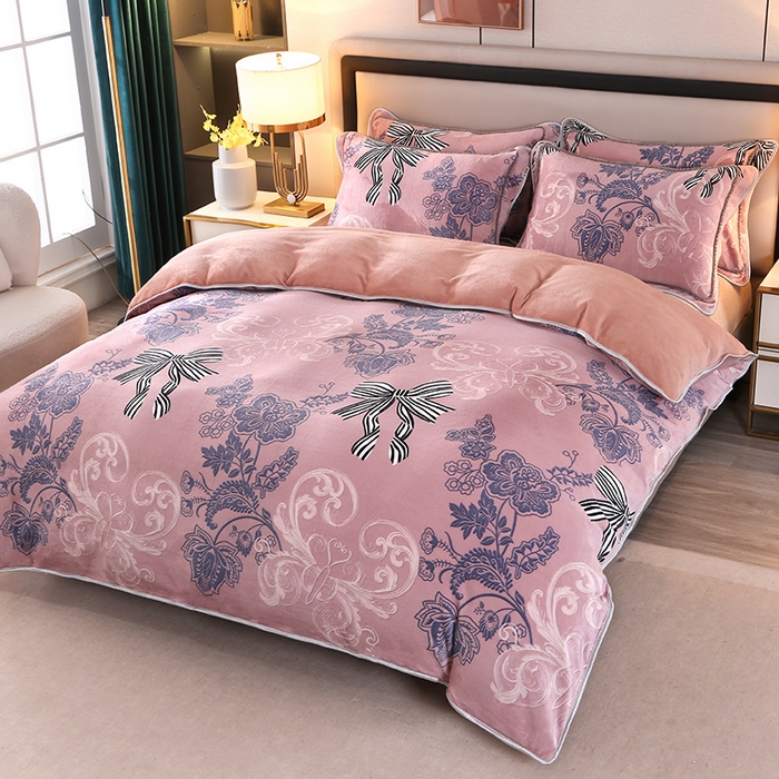 91家纺网 家纺一手货源 找家纺 （总）莱凯家纺 2025新款牛奶绒单被套