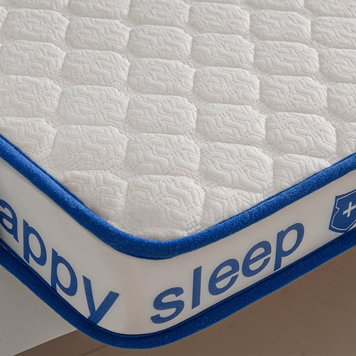 91家纺网 家纺一手货源 找家纺 赫本家纺 2025新款空气层抗压纤维棉立体床垫学生床垫 吉祥格蓝