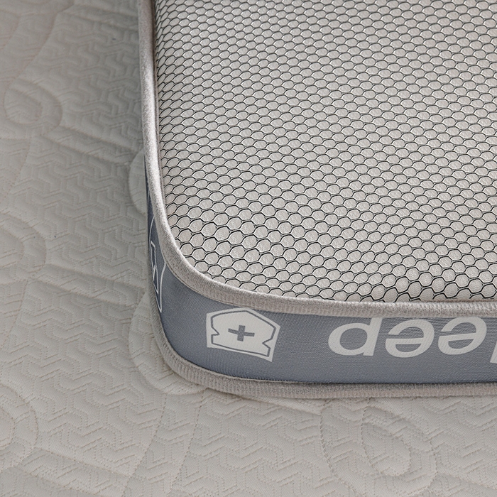 91家纺网 家纺一手货源 找家纺 赫本家纺 2025新款空气层抗压纤维棉立体床垫学生床垫 如意格灰