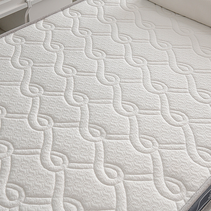 91家纺网 家纺一手货源 找家纺 赫本家纺 2025新款空气层抗压纤维棉立体床垫学生床垫 如意格灰