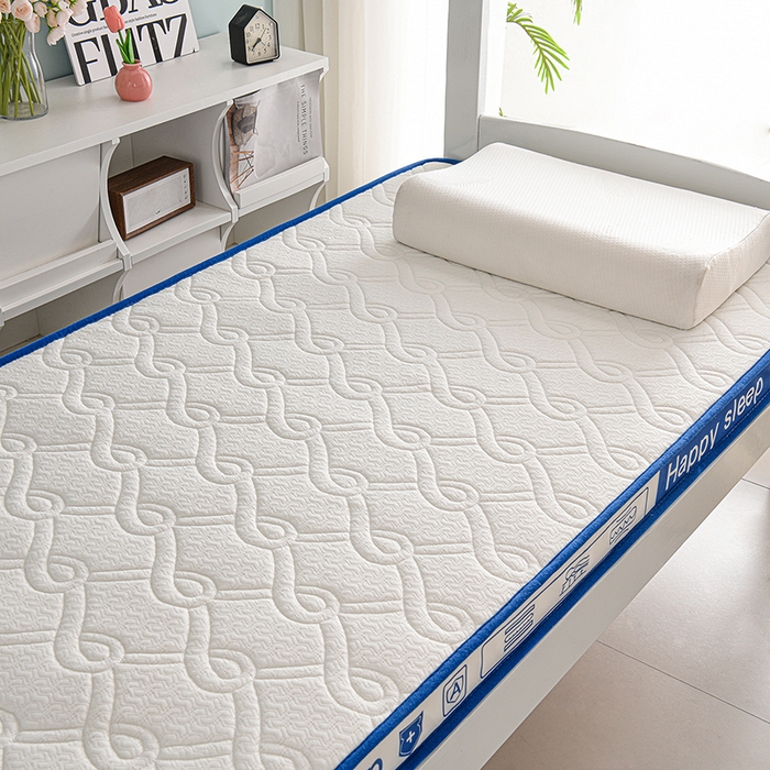 91家纺网 家纺一手货源 找家纺 赫本家纺 2025新款空气层抗压纤维棉立体床垫学生床垫 如意格蓝