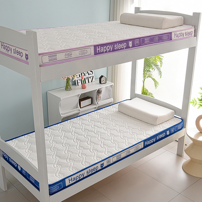 91家纺网 家纺一手货源 找家纺 赫本家纺 2025新款空气层抗压纤维棉立体床垫学生床垫 如意格蓝