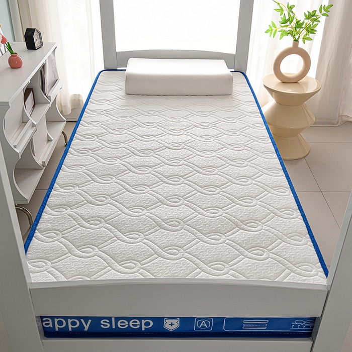 91家纺网 家纺一手货源 找家纺 赫本家纺 2025新款空气层抗压纤维棉立体床垫学生床垫 如意格蓝