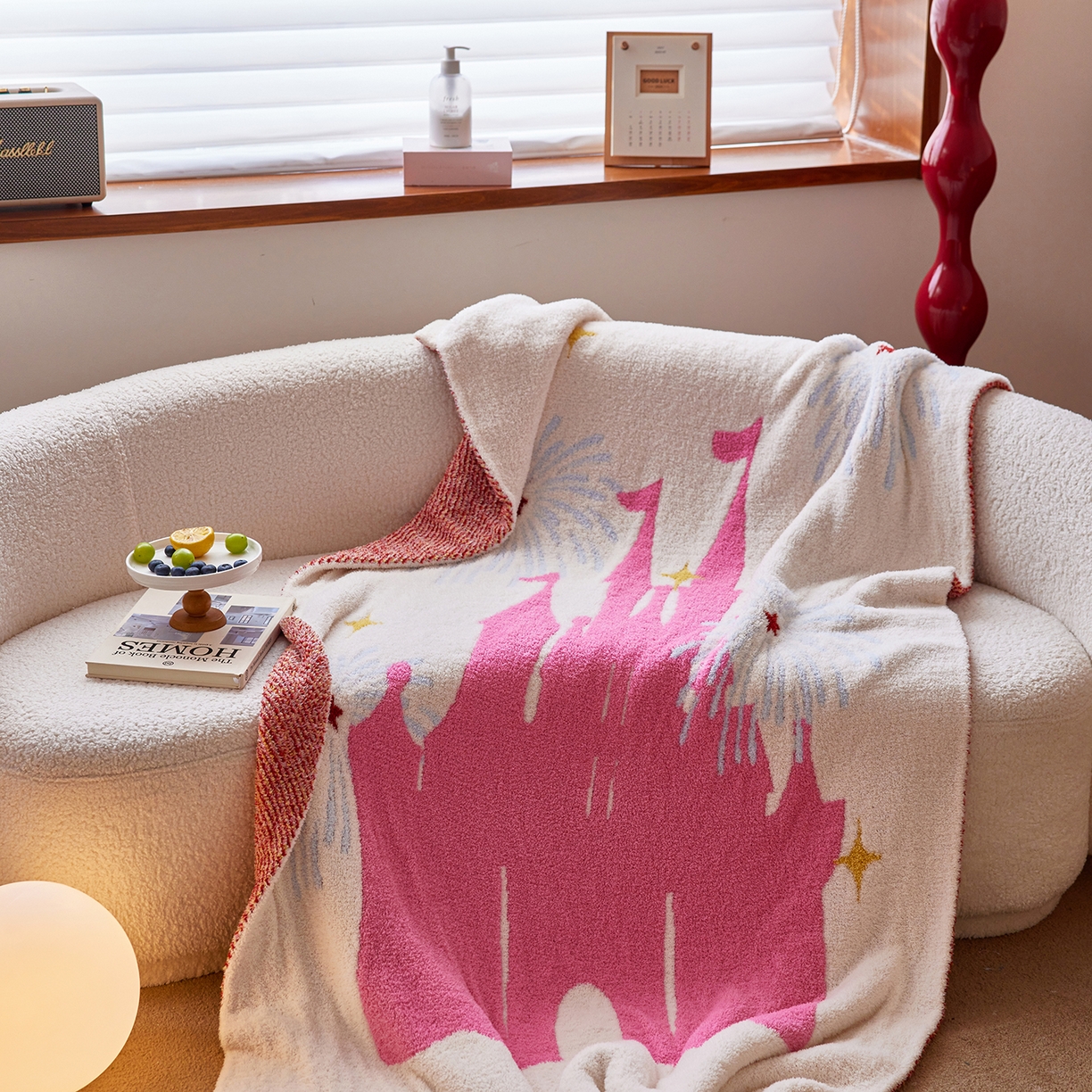 91家纺网 家纺一手货源 找家纺 （总）安莱生活 2025新款设计师款半边绒多功能盖毯